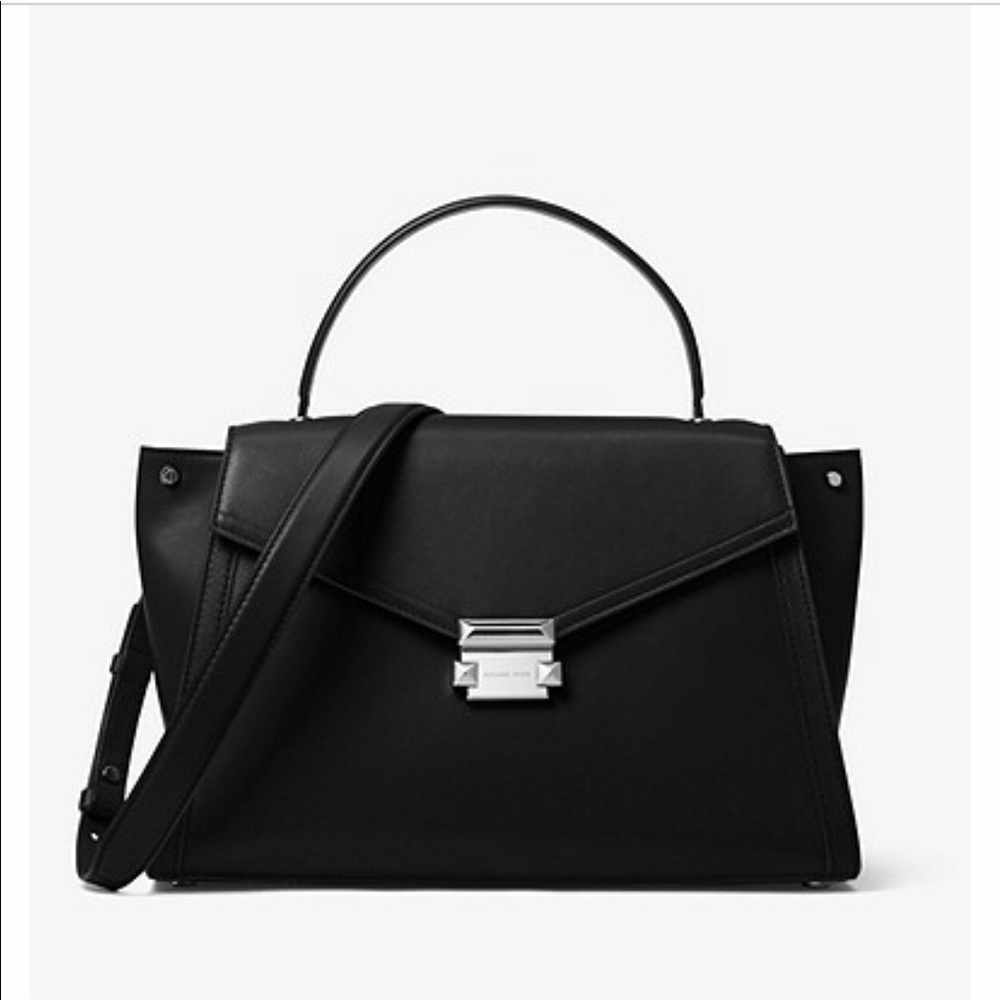 MICHAEL MICHAEL KORS Whitney Large Leather Satchel - Picture 1 of 8